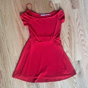 Kimchi Blue skater dress in red